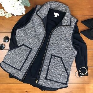 J. Crew Herringbone Vest - Like New!